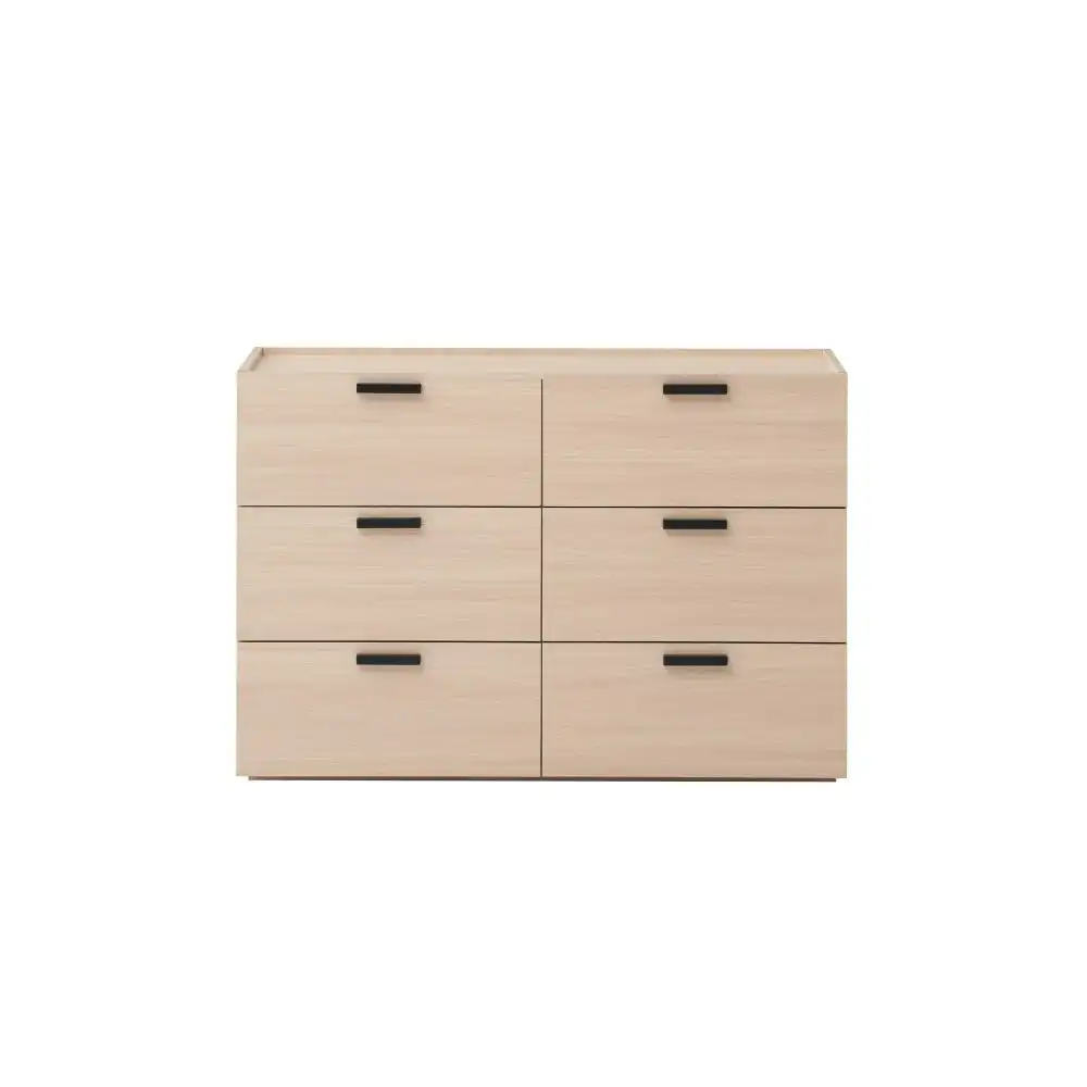 Keith Dresser Chest Of 6-Drawers Storage Cabinet - Oak