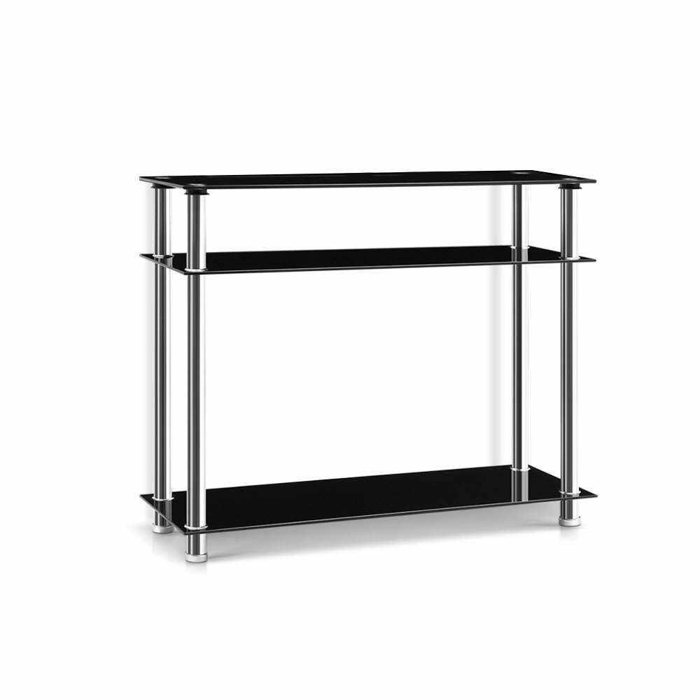 Entry Hall Console Table - Black & Silver