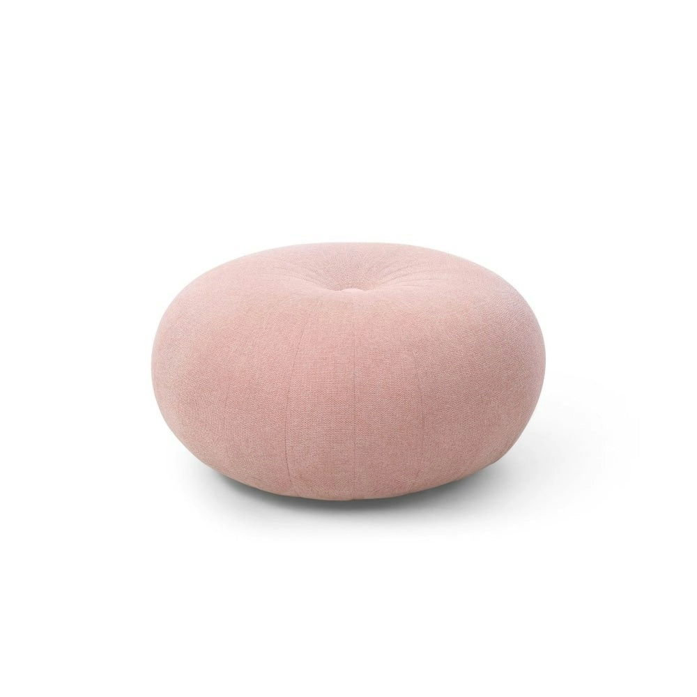 Design Square Modern Designer Scandinavian Relaxing Ottoman Foot Stool - Pink