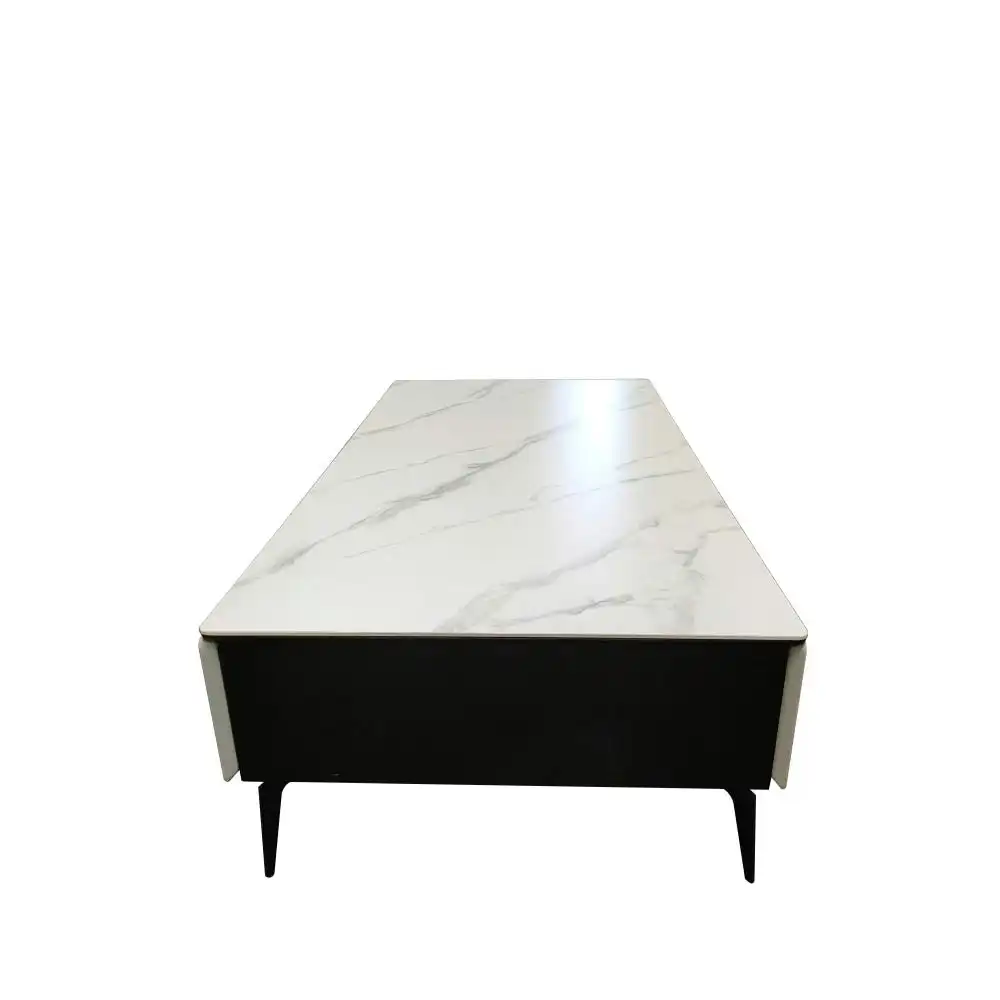 Our Home Lucinda Sintered Stone Rectangular Coffee Table - White