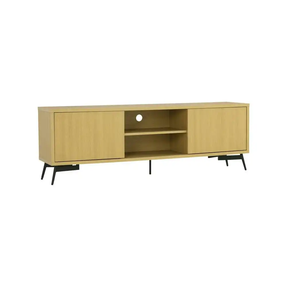 HomeStar Ponti 2-Doors TV Stand Cabinet Entertainment Unit 178cm - Natural