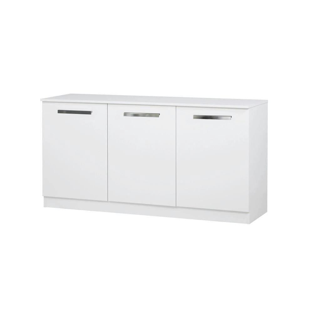 Maestro Furniture Alice Modern 3-Doors Credenza Office Storage - White