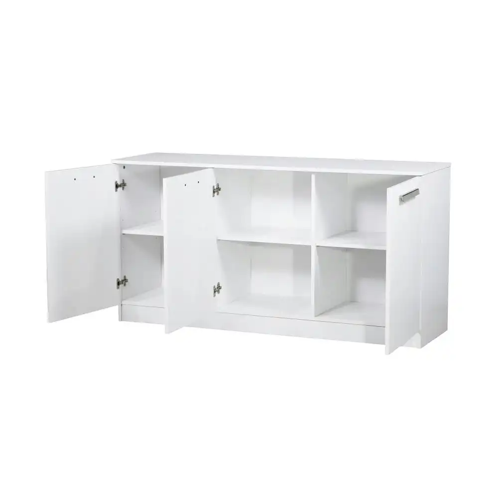 Maestro Furniture Alice Modern 3-Doors Credenza Office Storage - White
