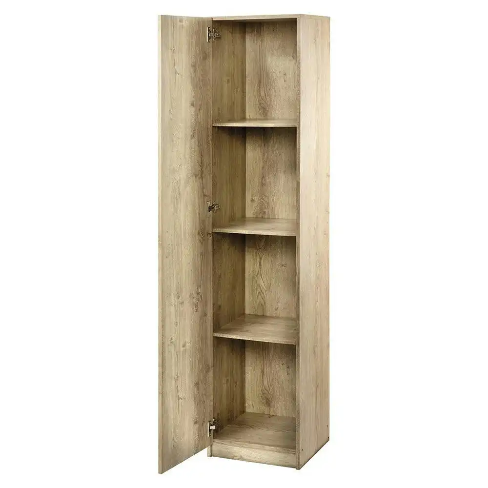Lovisa Scandinavian Single Door Multipurpose Cupboard Storage Cabinet - Oak