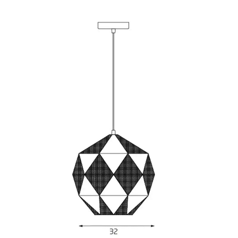 Oslo Geometric Hanging Pendant Light - Chrome