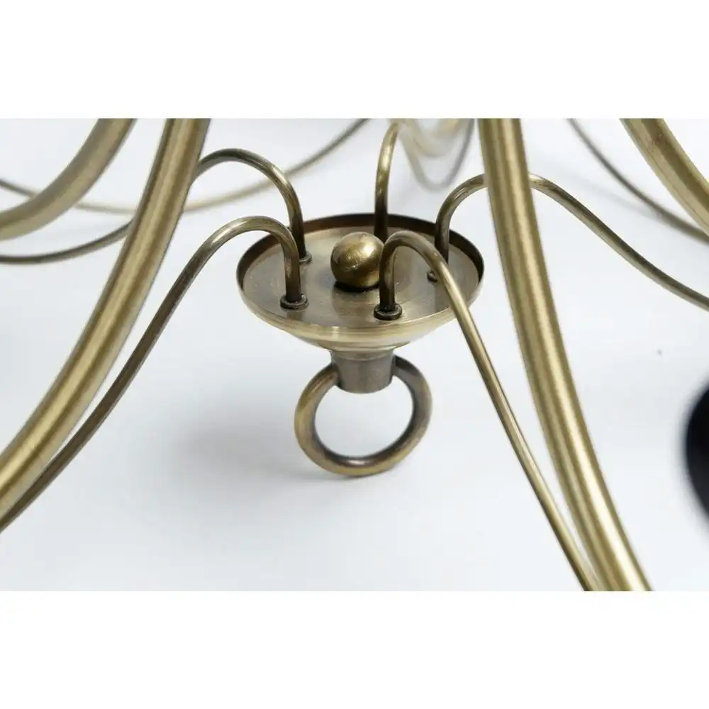 Solaris Modern Luxury Chandelier Light Pendant Lamp - Antique Brass