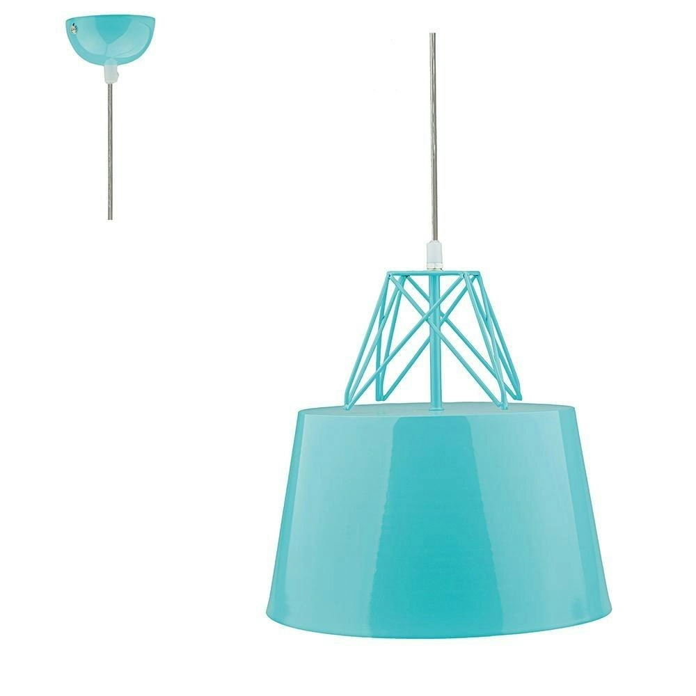 Isaac Metal Hanging Pendant Light - Blue