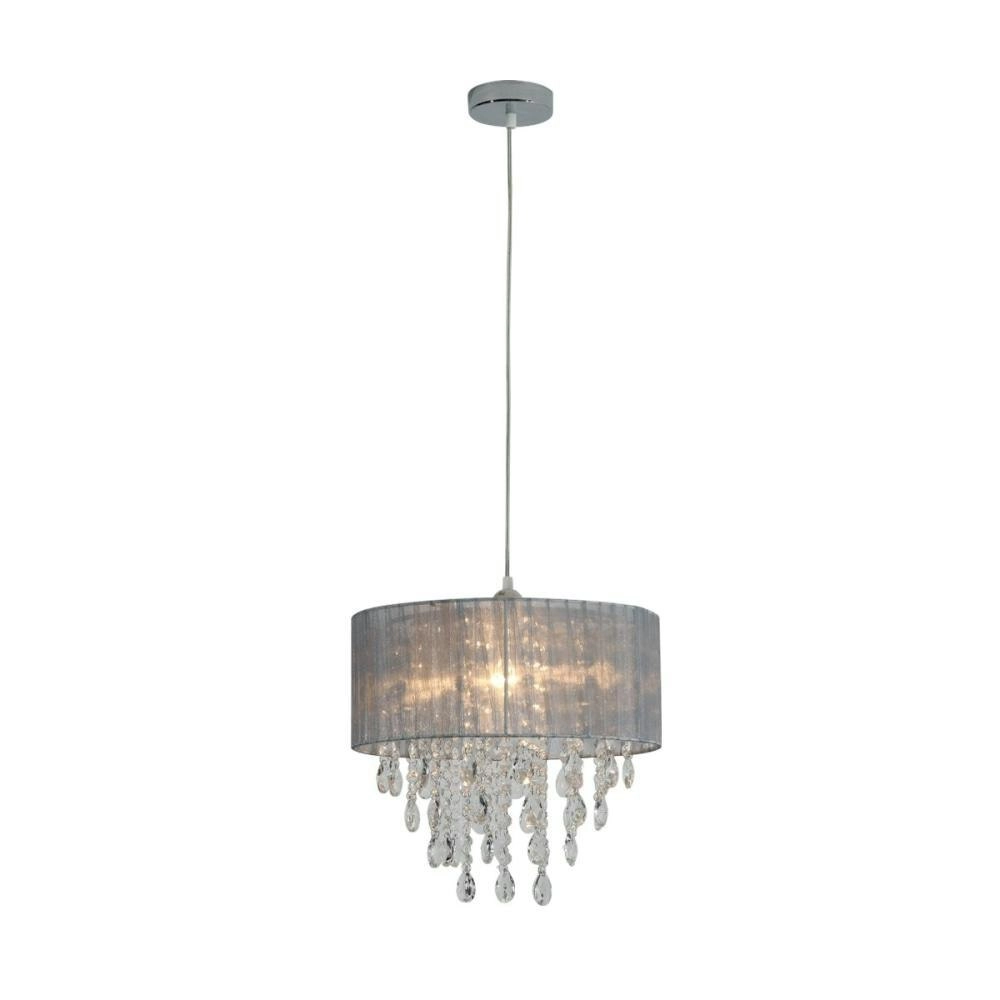 Dahlia Modern Elegant Pendant Lamp Chandelier Ceiling Light - Grey