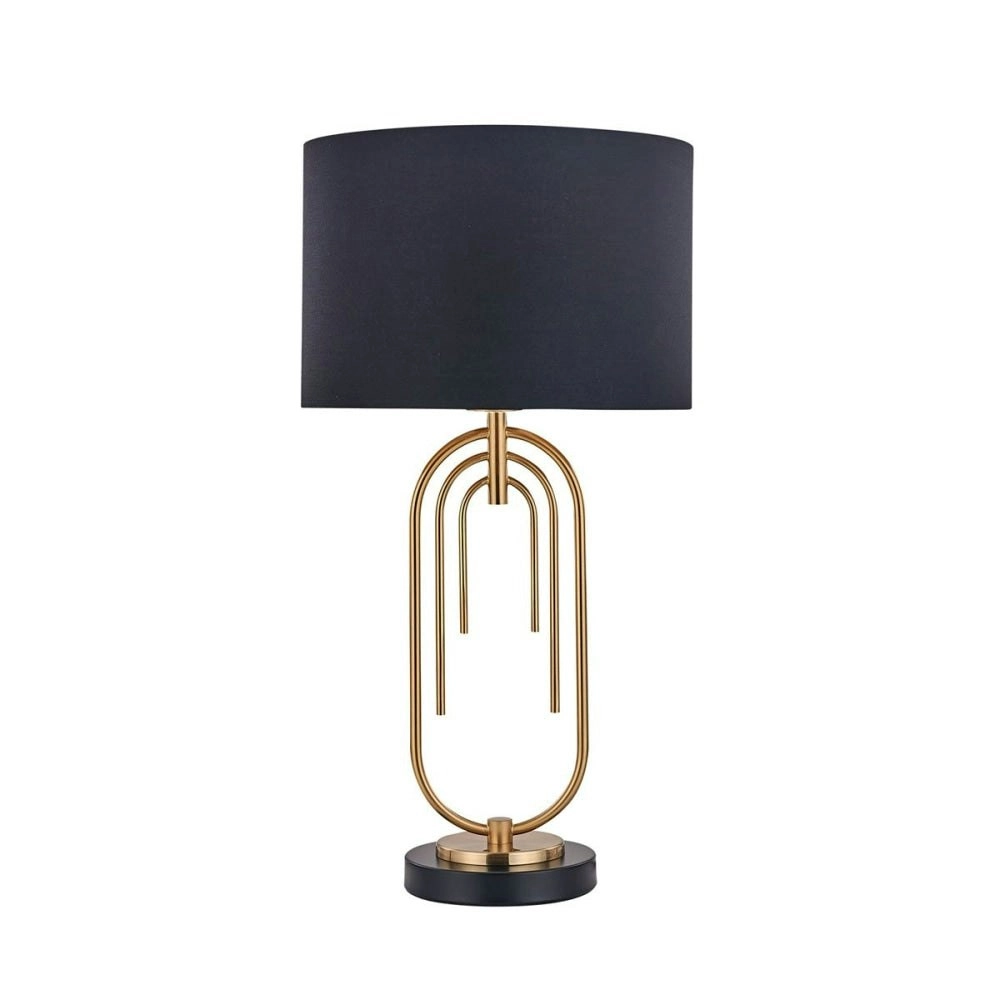 Flora Modern Elegant Table Lamp Desk Light - Black