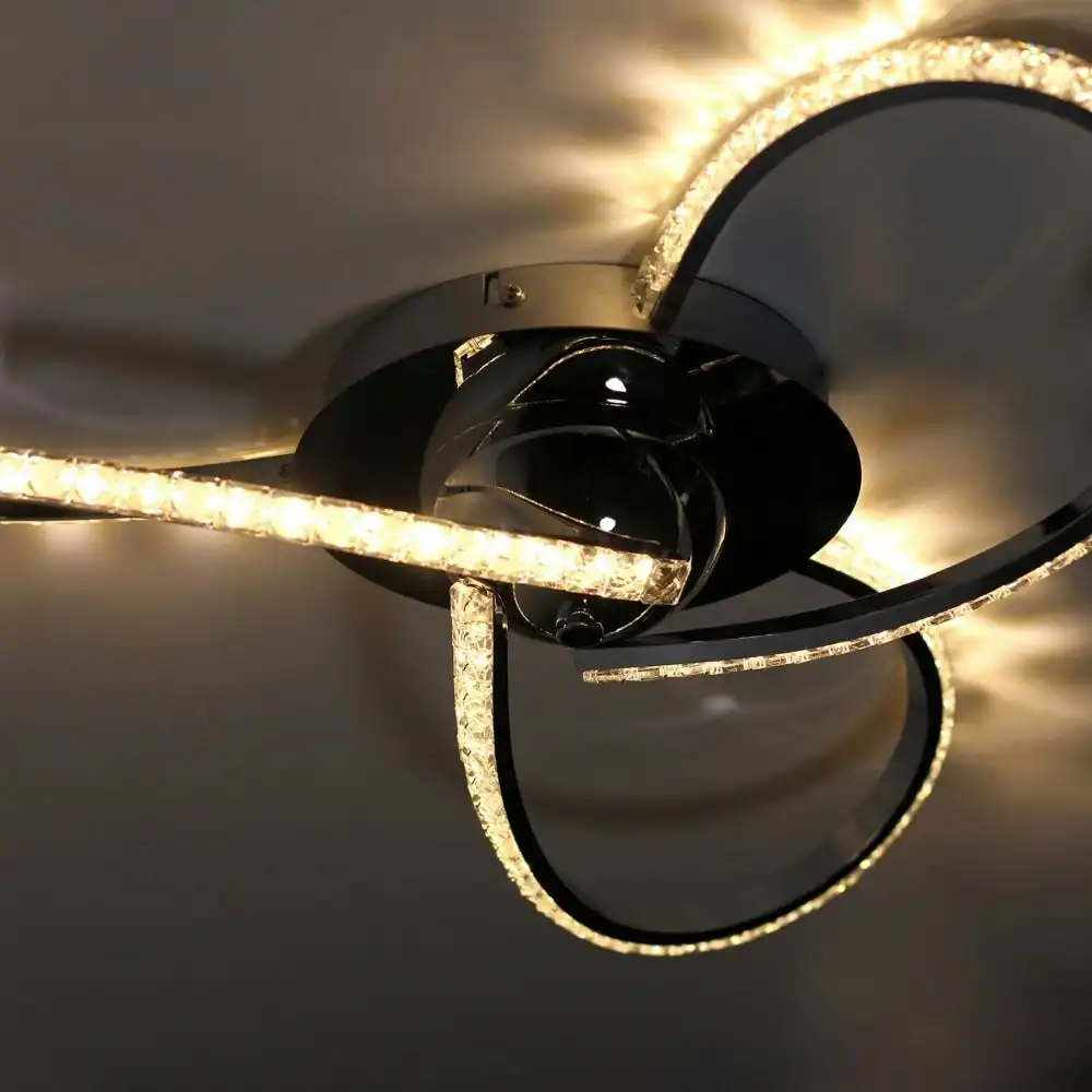 Sayer Dimmable 3-Lights LED Modern Elegant Pendant Lamp Ceiling Light - Chrome