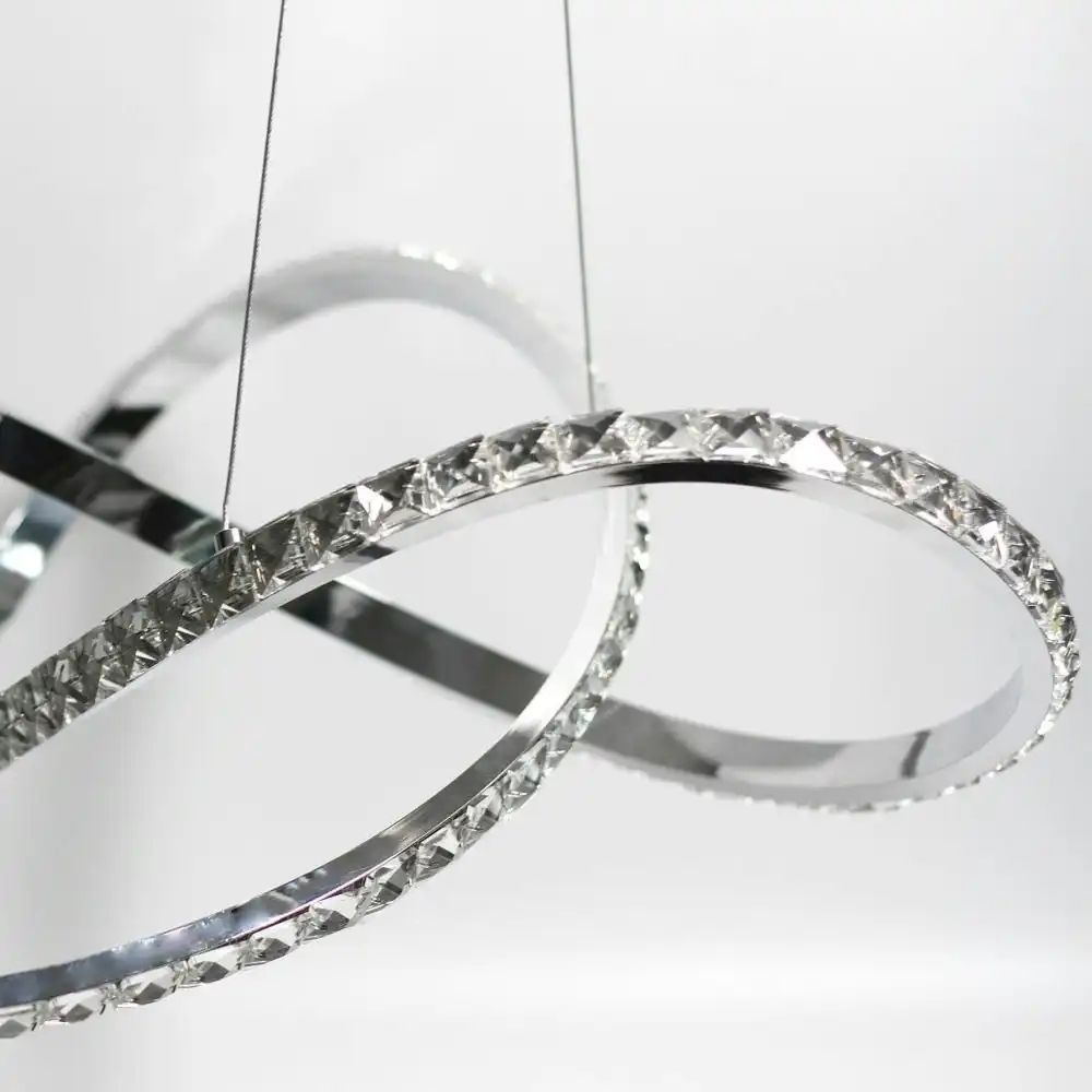 Costanzo Dimmable LED Modern Elegant Pendant Lamp Ceiling Light - Chrome