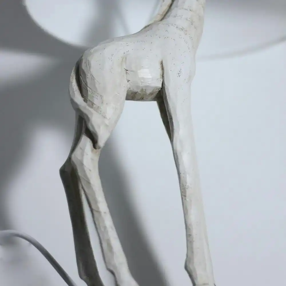 Giraffe Standing Modern Elegant Table Lamp Desk Light - White