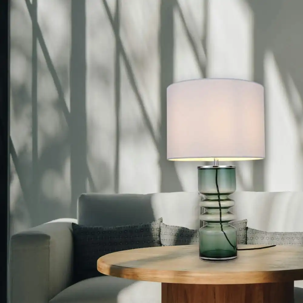 Duchy Modern Elegant Table Lamp Desk Light - Green & White
