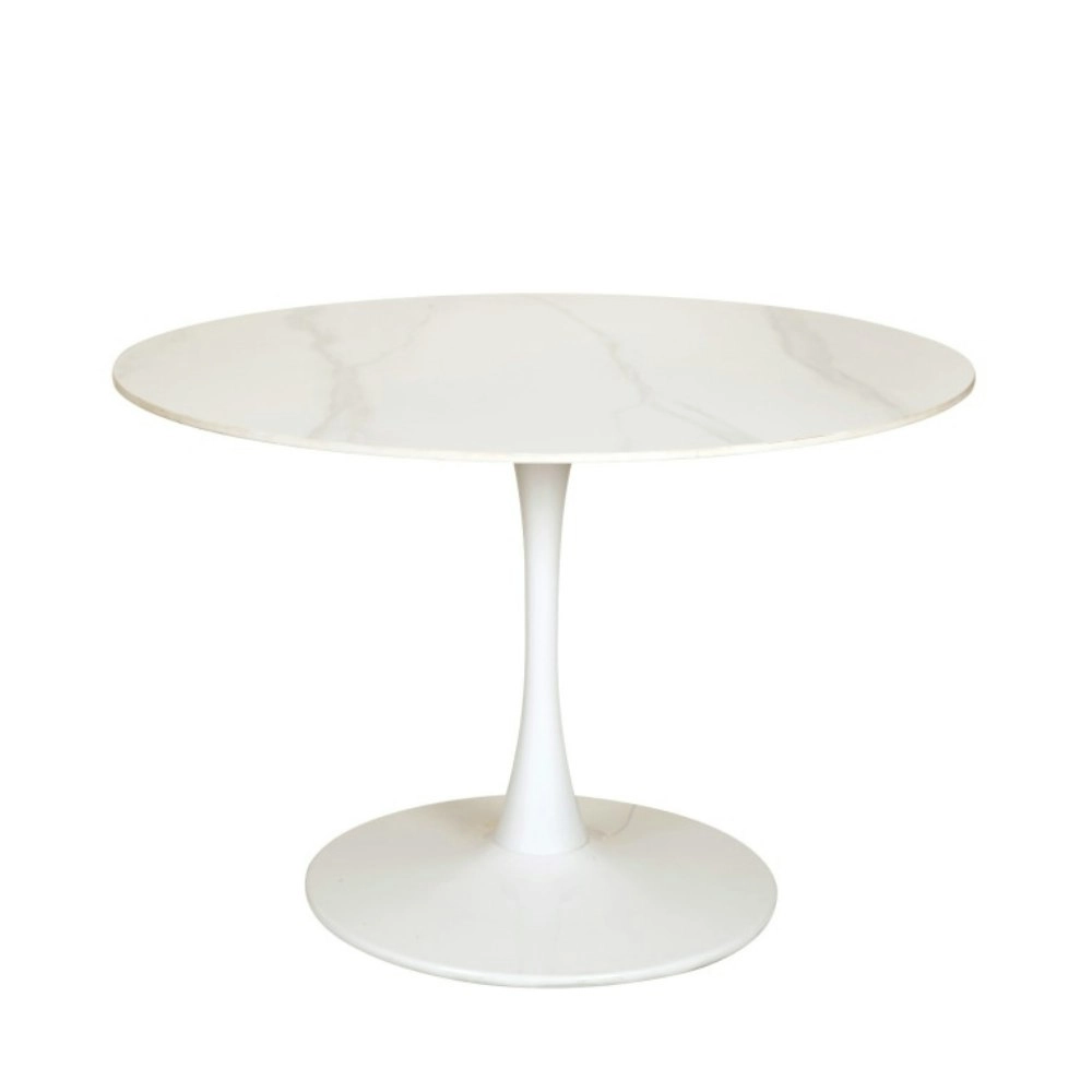 Raimon Furniture Fari Round Ceramic Kitchen Dining Table 110cm - White Sevella