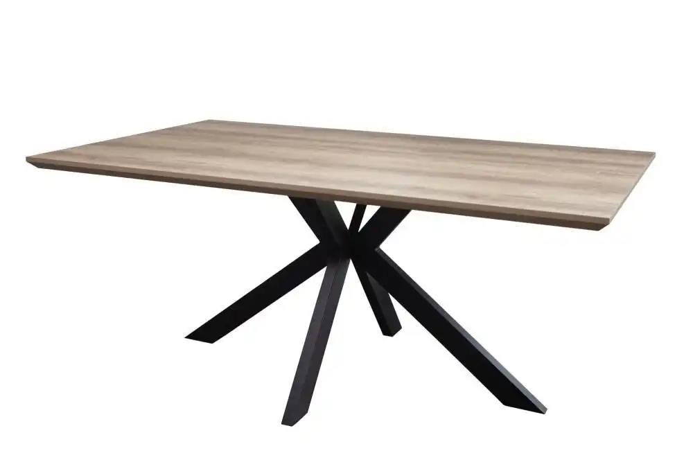 Lexy Rectangular Wooden Kitchen Dining Table 180cm - Oak Sonoma