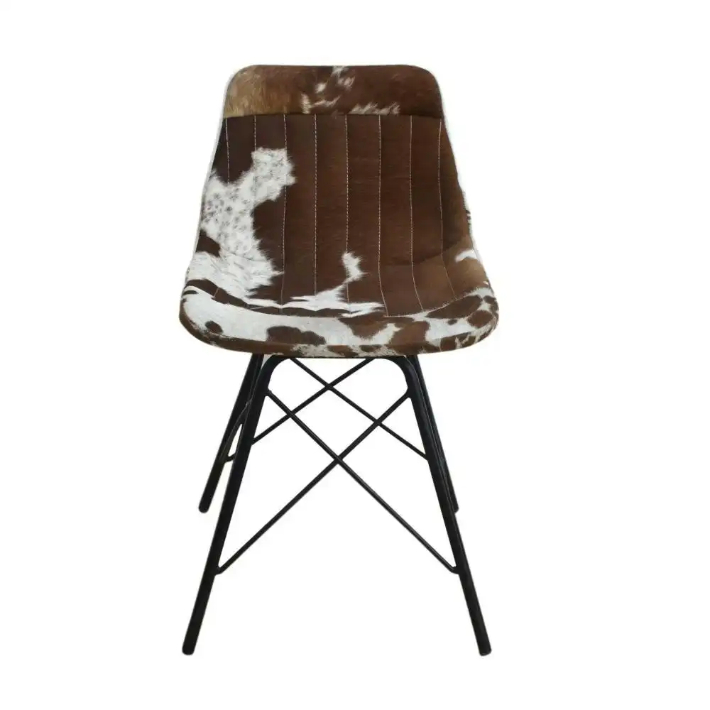 Set Of 2 Eames Replica Inspired Cozy Cowhide Dining Chair