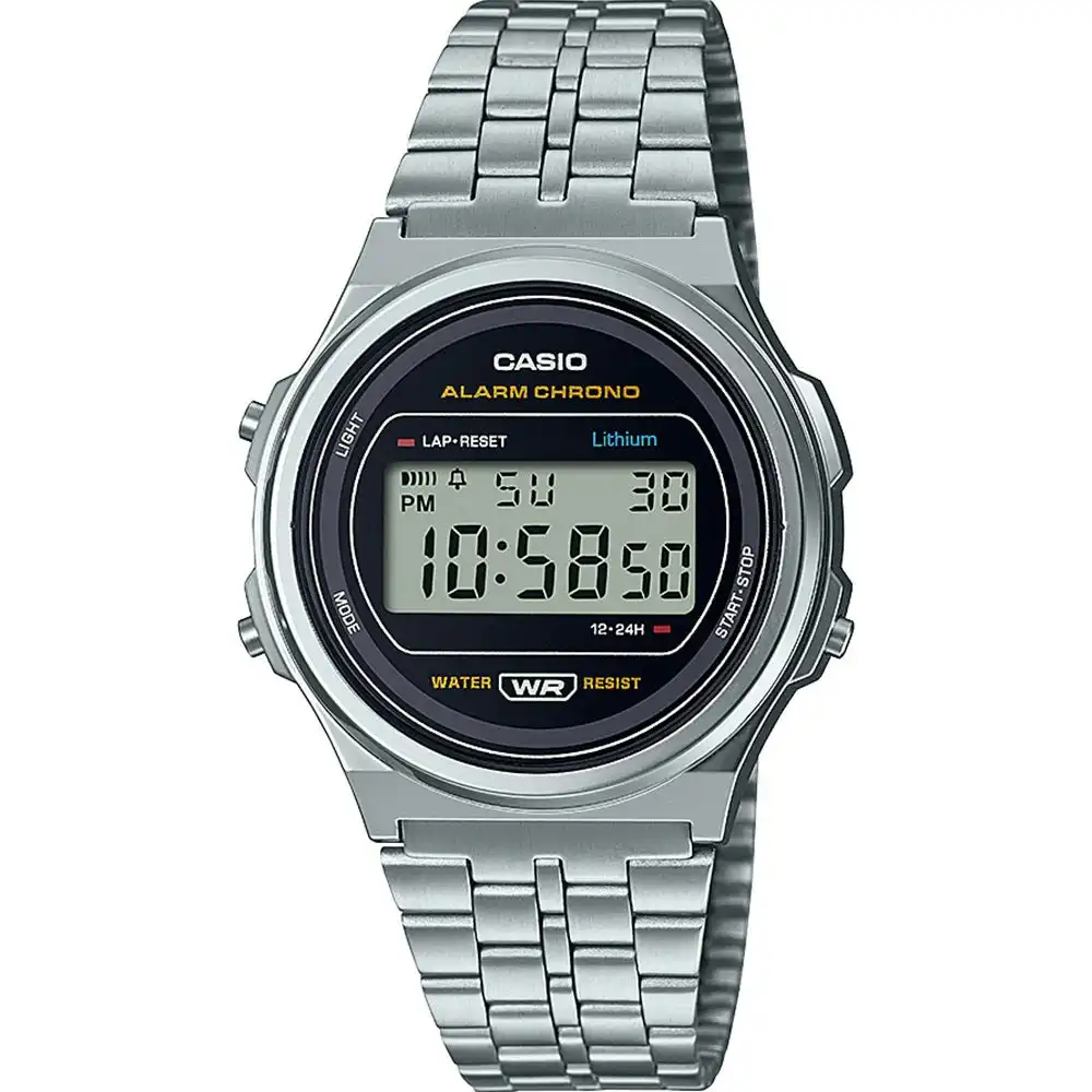Casio Vintage A171WE-1A Stainless Steel Digital Watch