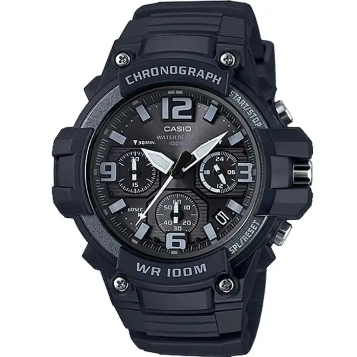 Casio Mens Watch CHRONO ANALOG 100M BLK