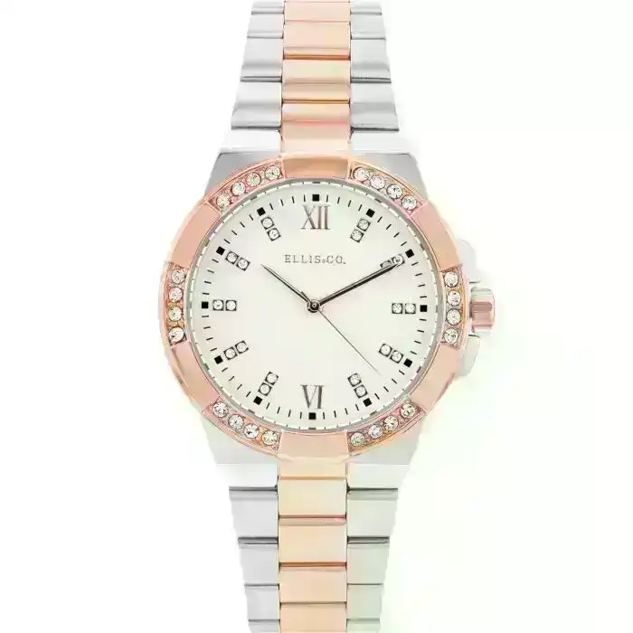 Ellis & Co 'Alysa' Crystal Set Womens Watch