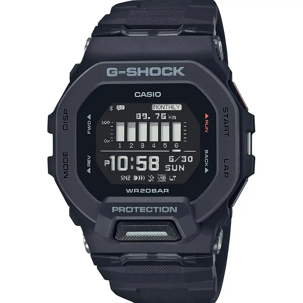 G-Shock GBD200-1 G-Squad Black Bluetooth Watch