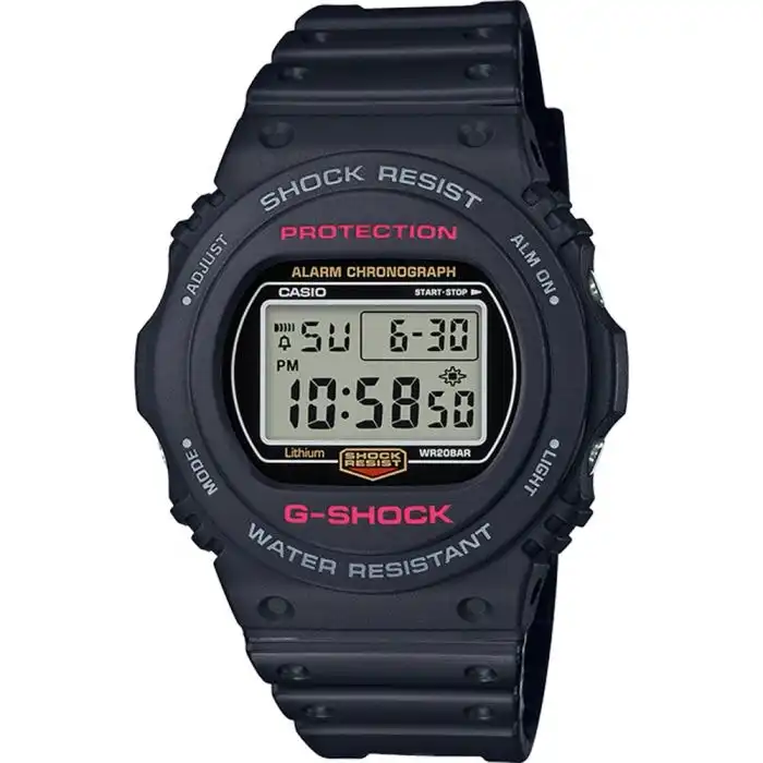 G-Shock Alarm DW5750E-1D 200M Black Watch