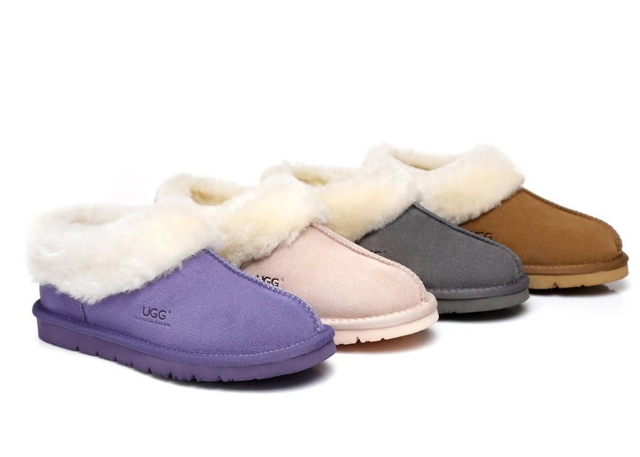 UGG Australian Shepherd Slippers Unisex Sheepskin Ankle Slippers Homey Water Resistant