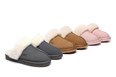 UGG Australian Shepherd Premium Sheepskin UGG Unisex Scuff Slippers Muffin