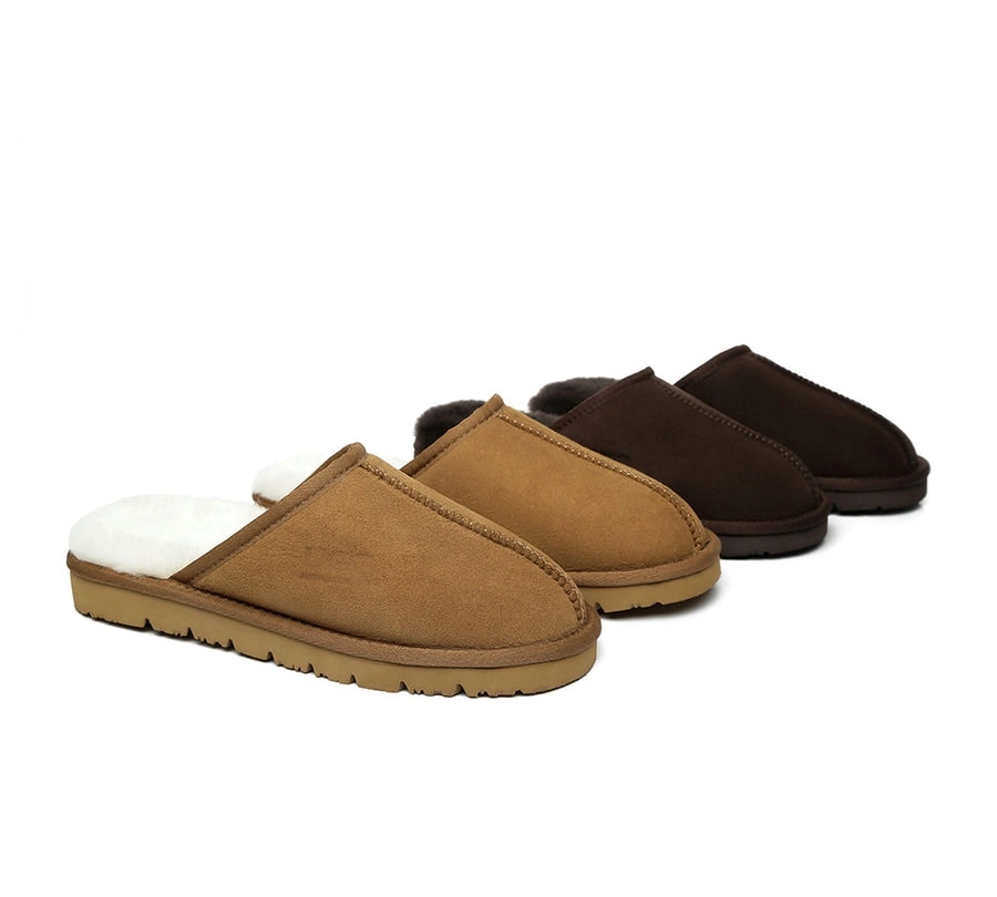 Australian Shepherd® UGG Men's scuff slippers Mosley Sheepskin Wool