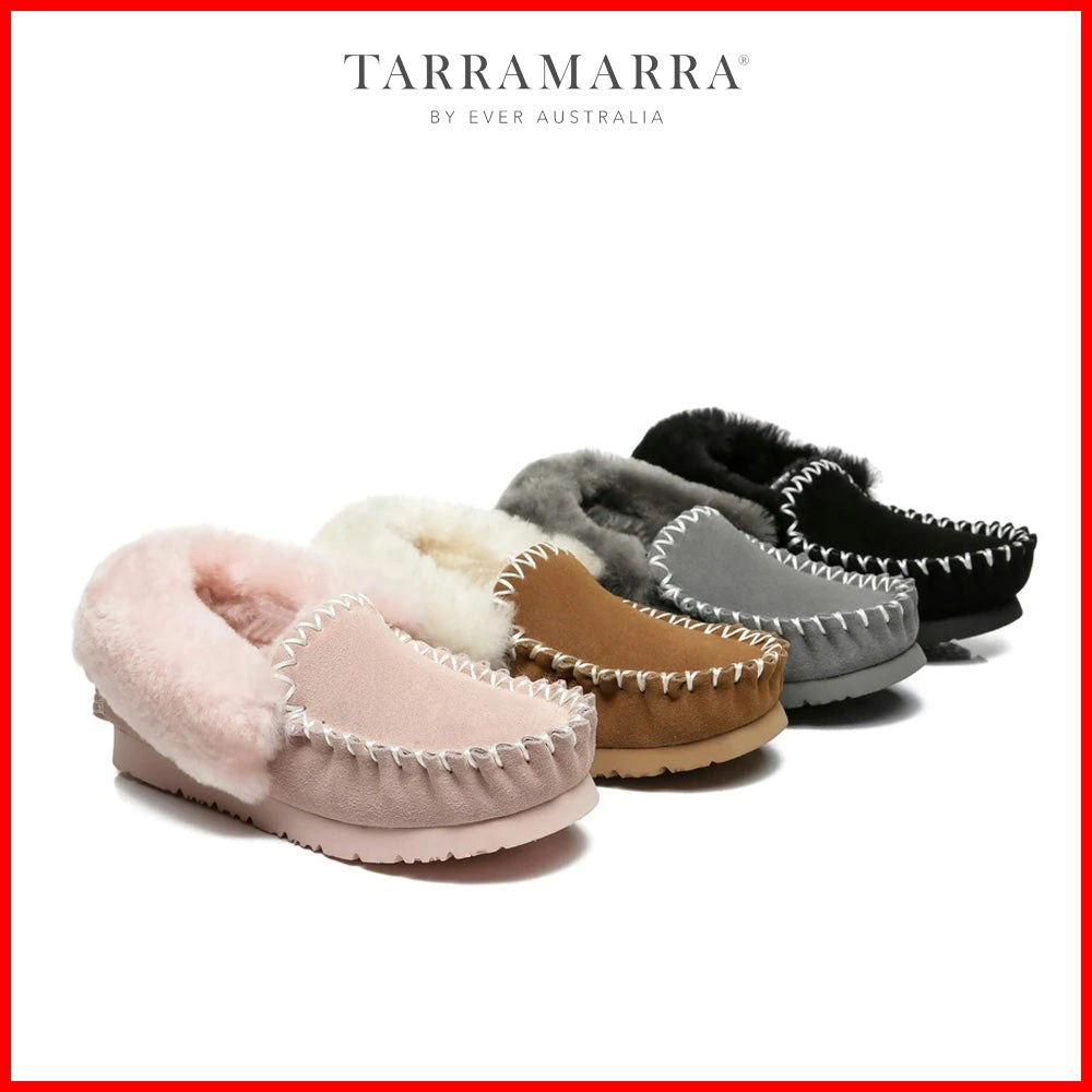 Tarramarra® Unisex UGG Sheepskin Wool Popo Moccasin Men Women