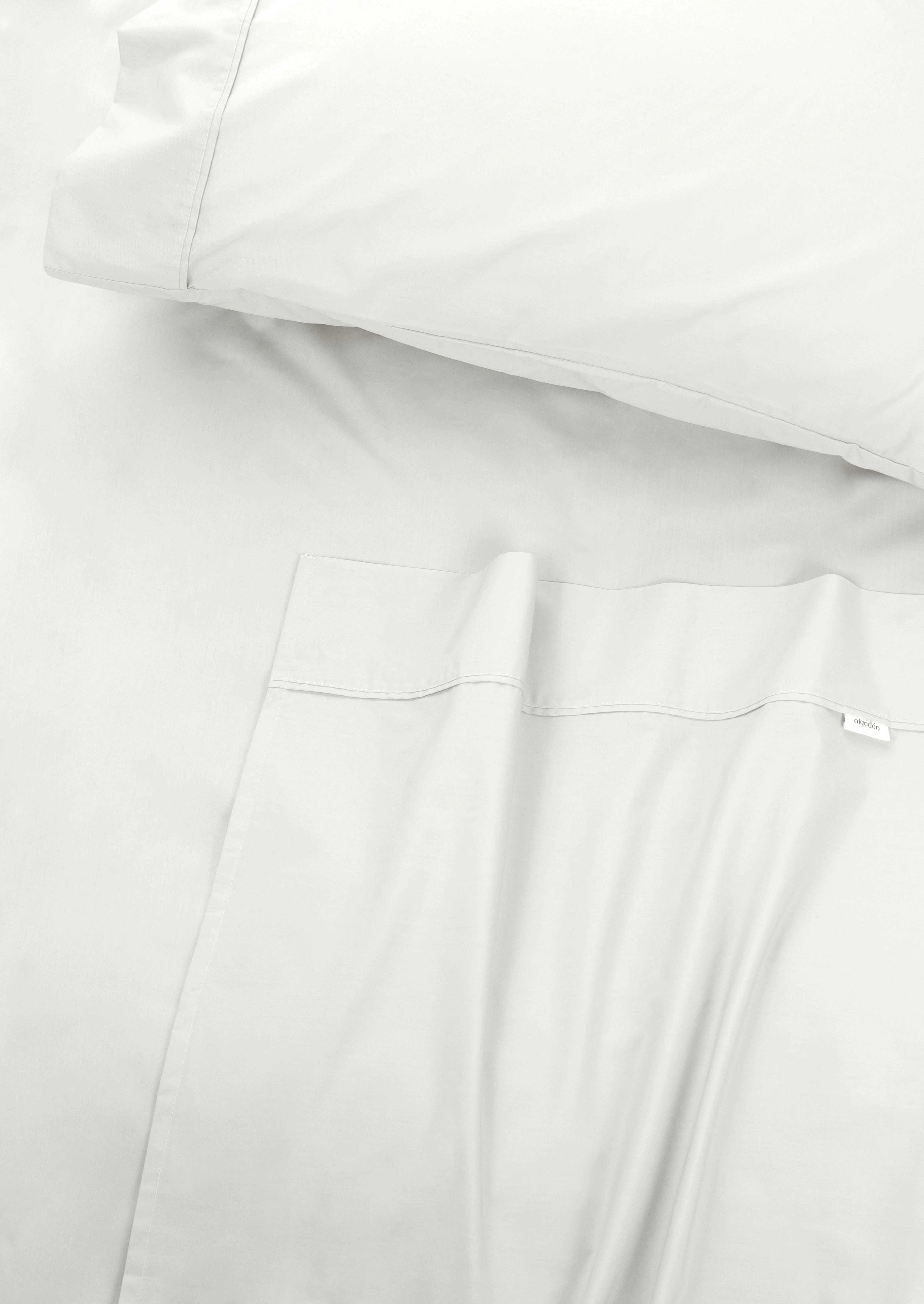 ALGODON "300TC Cotton" FITTED SHEET Combo Set WHITE (S/KS/D/Q/K)