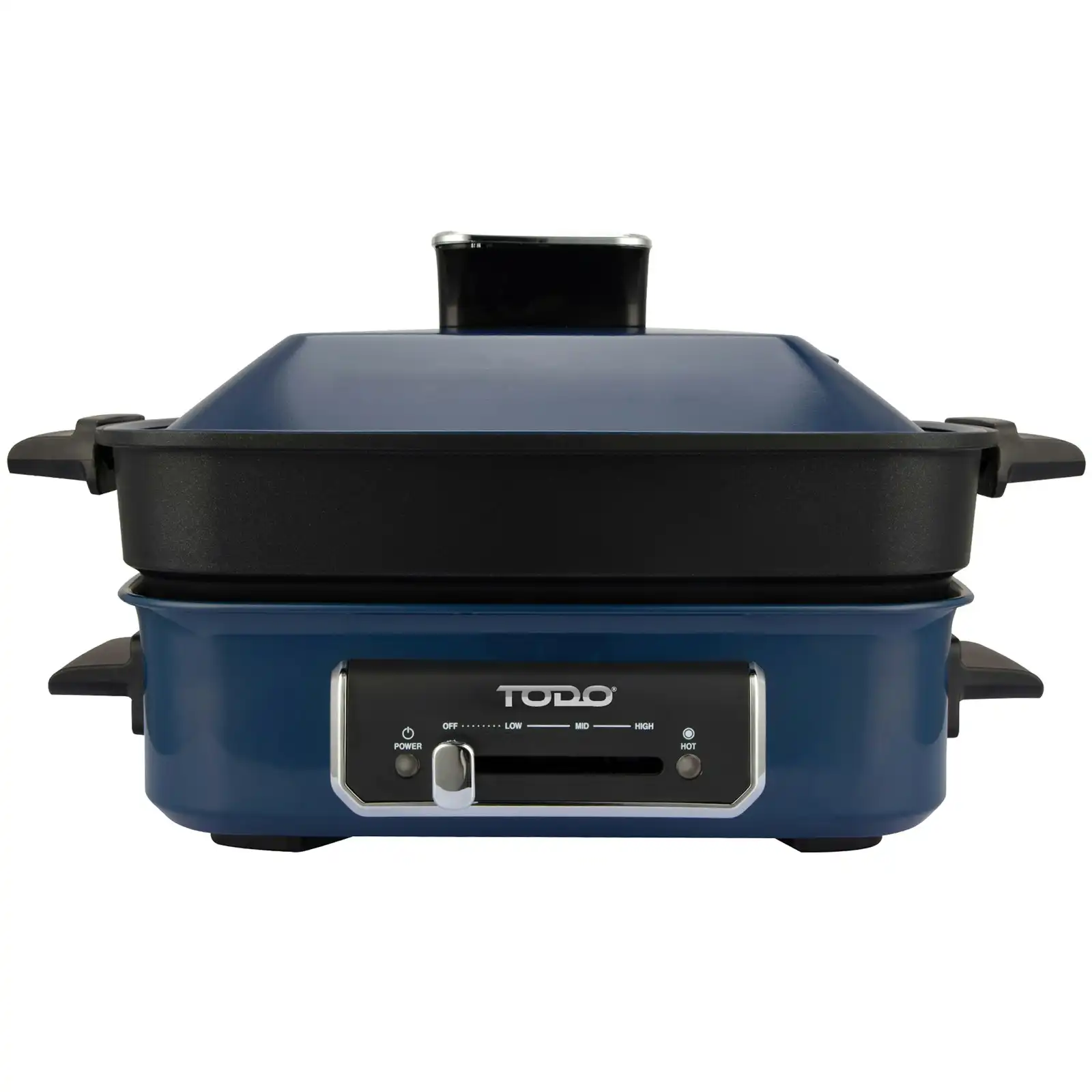 TODO 1400W 3-in-1 Electric Multifunction Cooking Pot BBQ Grill Pan Hot Pot