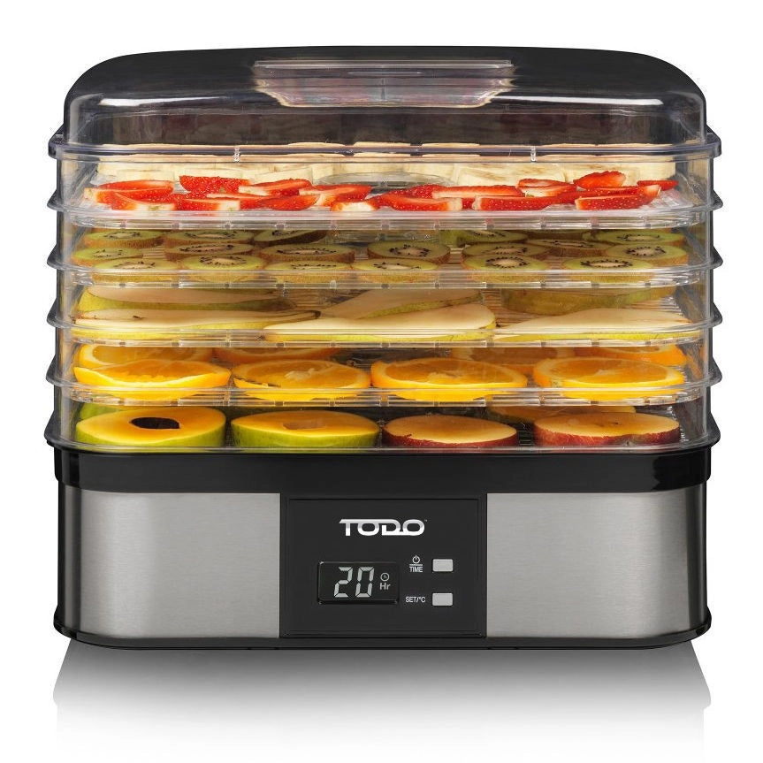 TODO 250W Stainless Steel Food Dehydrator Preserve Yogurt Fruit Dryer Jerky Maker