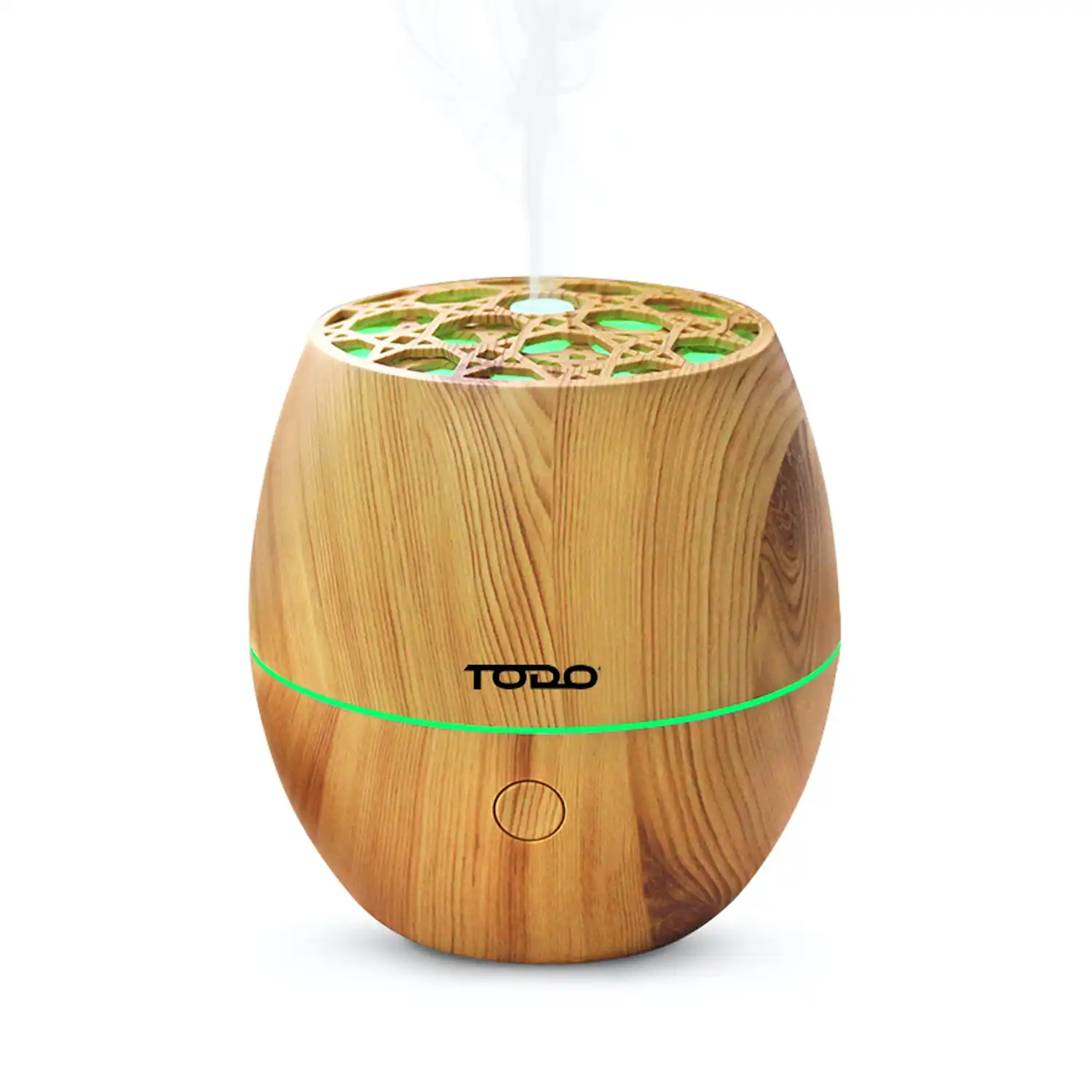TODO 120ml Humidifier Aromatherapy Diffuser 7 Colour Led Ultrasonic Mist - Woodgrain