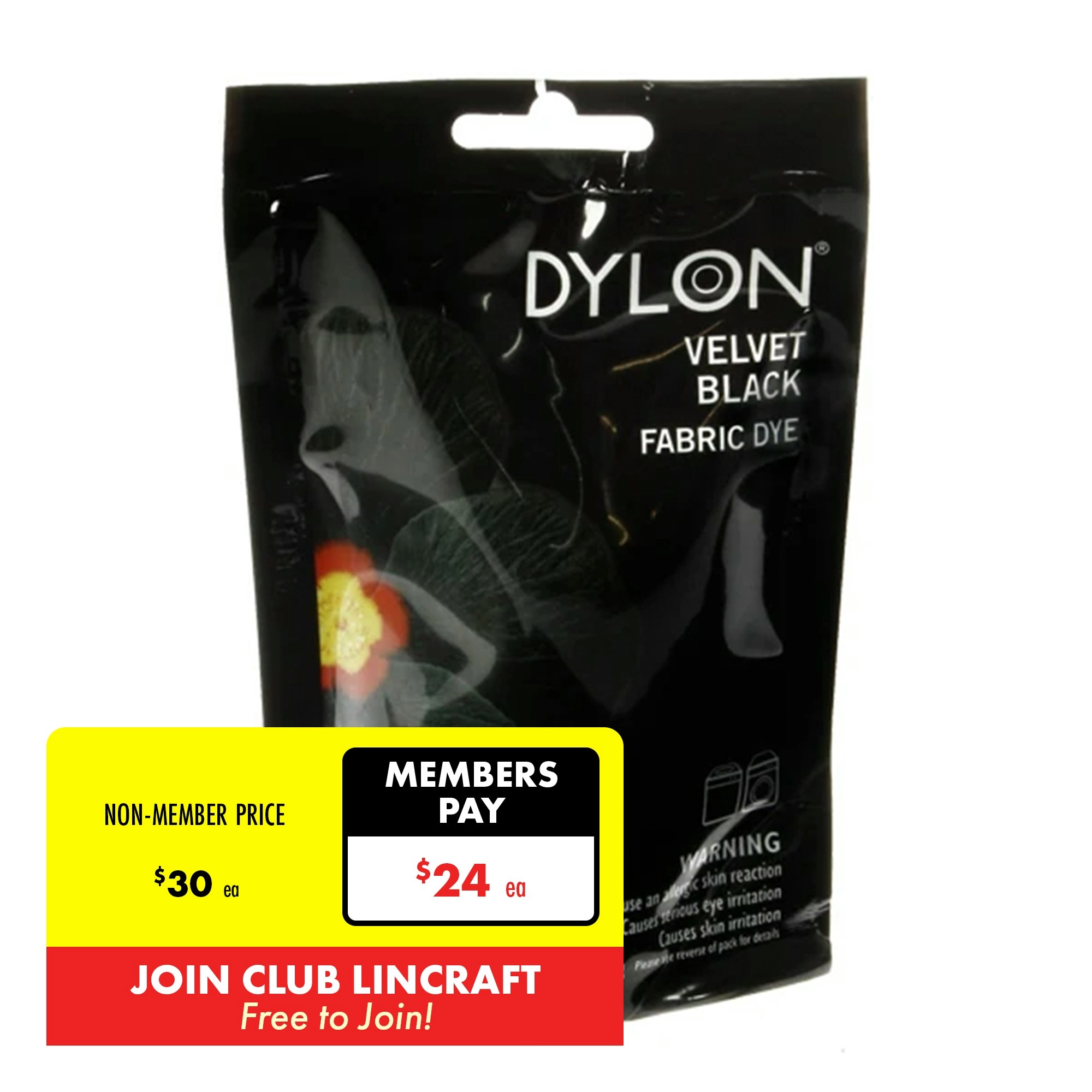 Dylon Machine Fabric Dye, Velvet Black- 100g