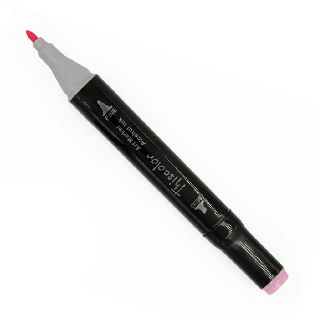 Thiscolor Double Tip Marker, 17 Pastel Pink