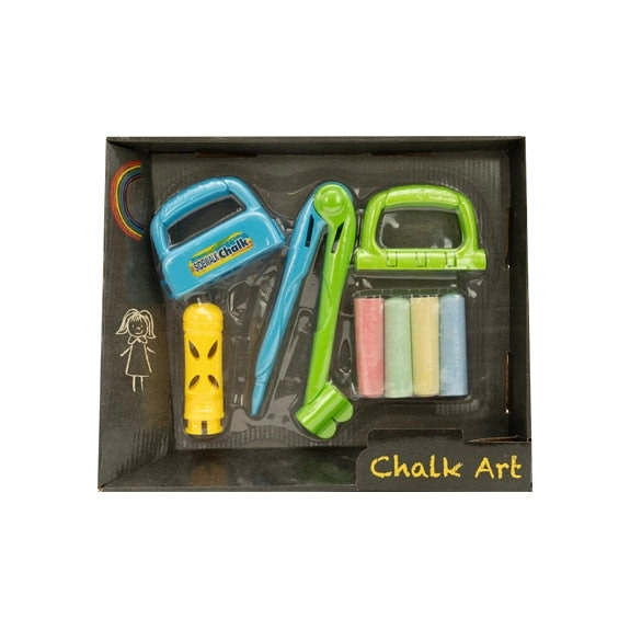 Little Makr Triple Chalk Art Sidewalk Chalk Combo Set