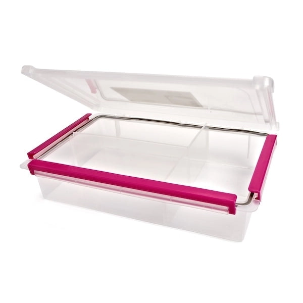 Sullivans Storage Container, Pink- 3 Compartments