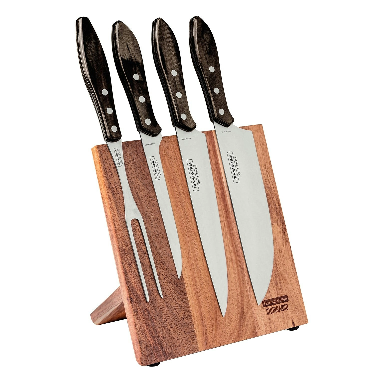 Tramontina Churrasco Barbecue Knife Block, 5Pc