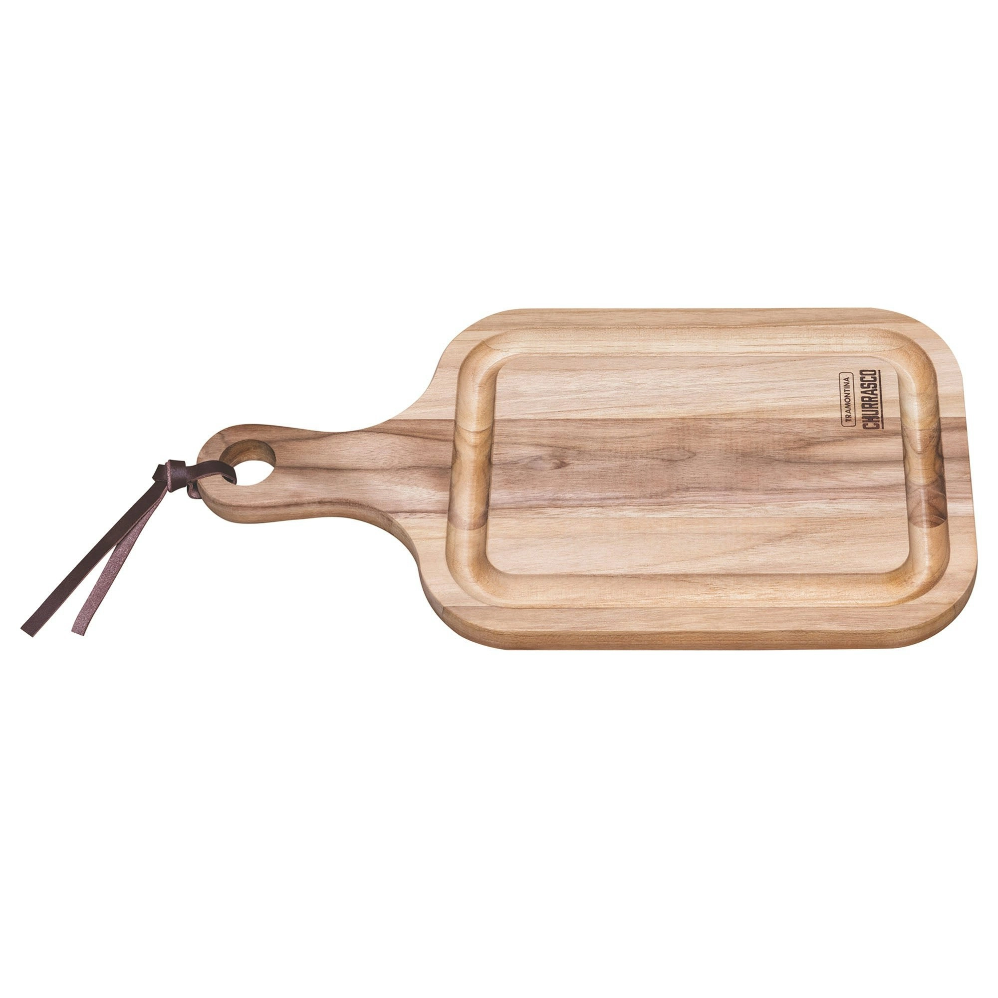 Tramontina Cutting Board Cutting Board with Handle, Teak Wood 400x210mm