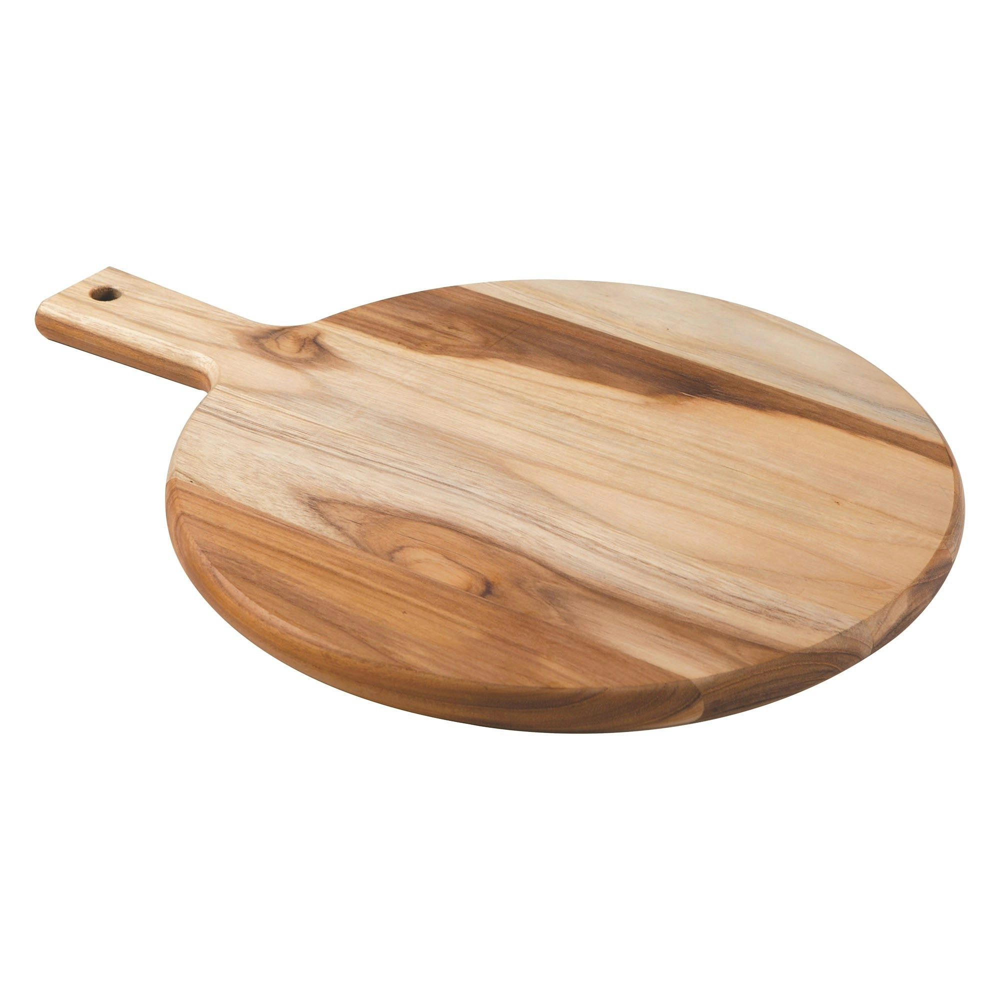 Tramontina Cutting Board Cutting Board With Handle, Teak Wood Round 400x300mm