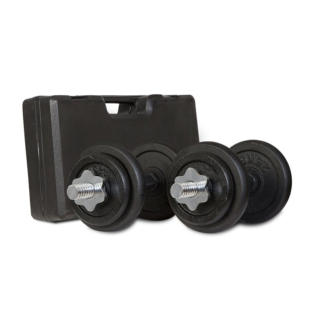 Cortex 20kg Cast Iron Dumbbell Set with Case