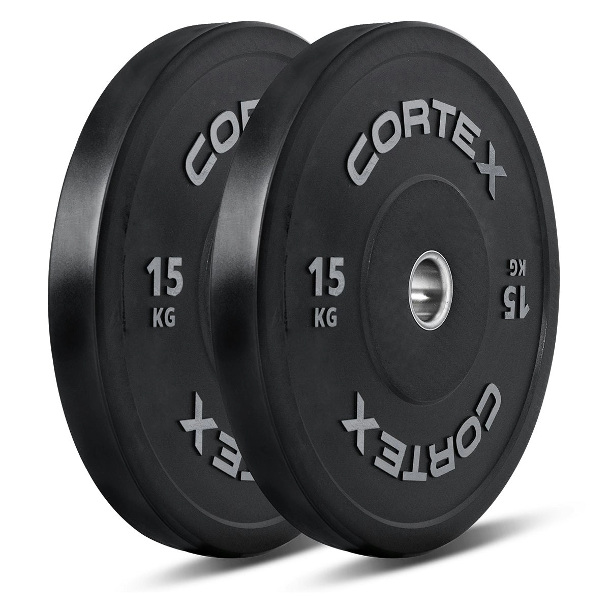 Cortex 15kg Black Series V2 Bumper Plate (Pair)