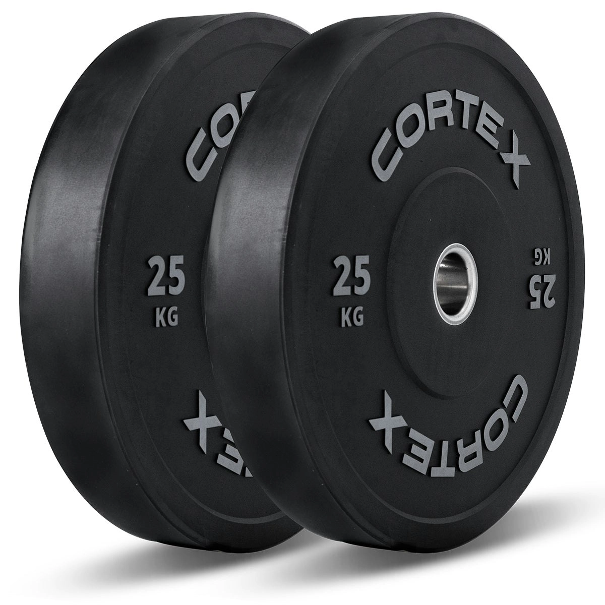 Cortex 25kg Black Series V2 Bumper Plate (Pair)