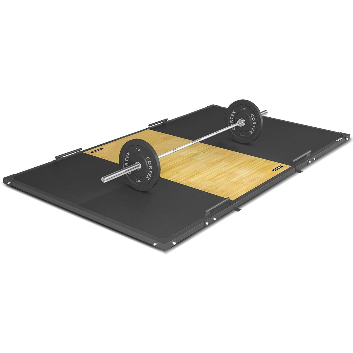 Cortex 3m x 2m 50mm Weightlifting Platform with Dual Density Mats Framed Set