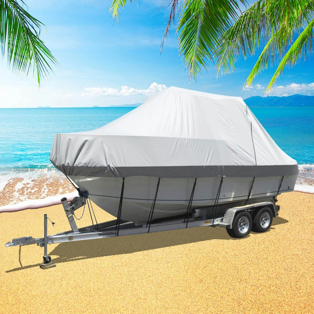 Traderight Group  12-14 FT  Boat Cover Trailerable Weatherproof 600D Jumbo Marine Grade Heavy Duty