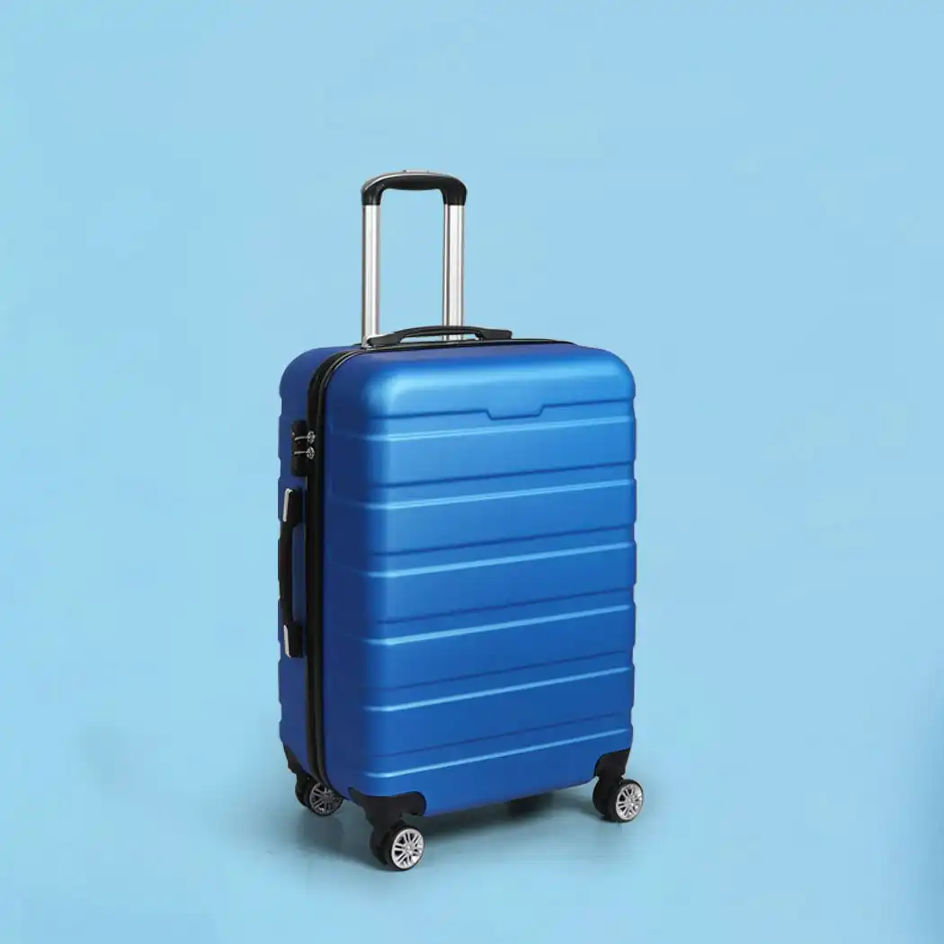 Slimbridge 24"Luggage Case Suitcase Travel Packing TSA Lock Hard Shell Case Blue