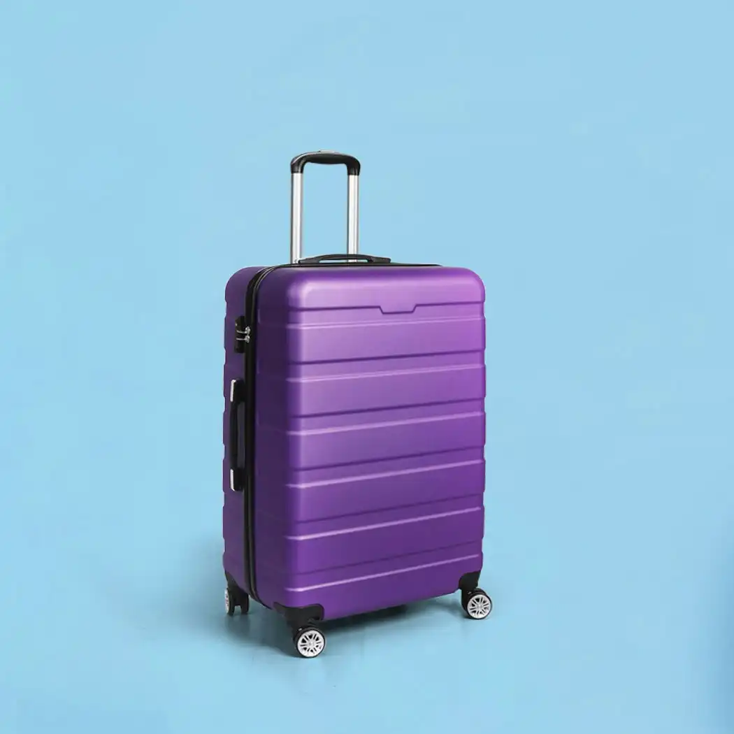 Slimbridge 24" Luggage Case Suitcase Travel Packing TSA Lock Hard Shell Purple