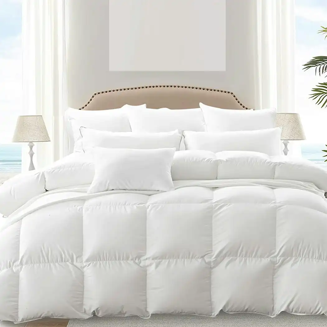 Dreamz 500GSM All Season Goose Down Feather Filling Duvet in Super King Size