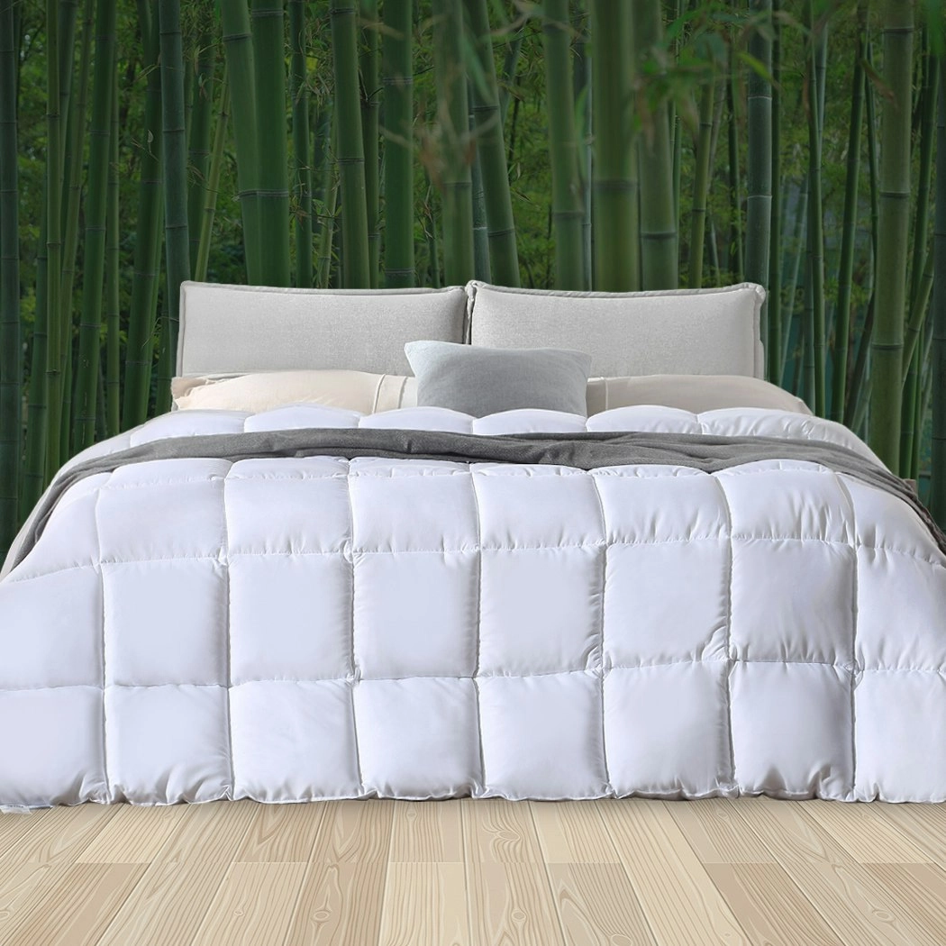 Dreamz 400GSM All Season Bamboo Winter Summer Quilt Duvet Doona Soft King Single