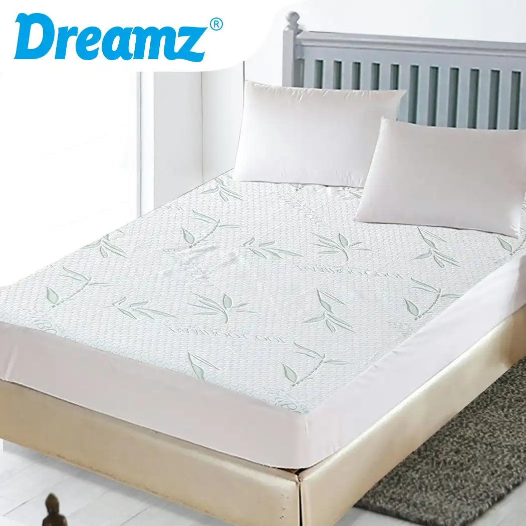 Dreamz Queen Fully Fitted Waterproof Breathable Bamboo Bed Mattress Protector